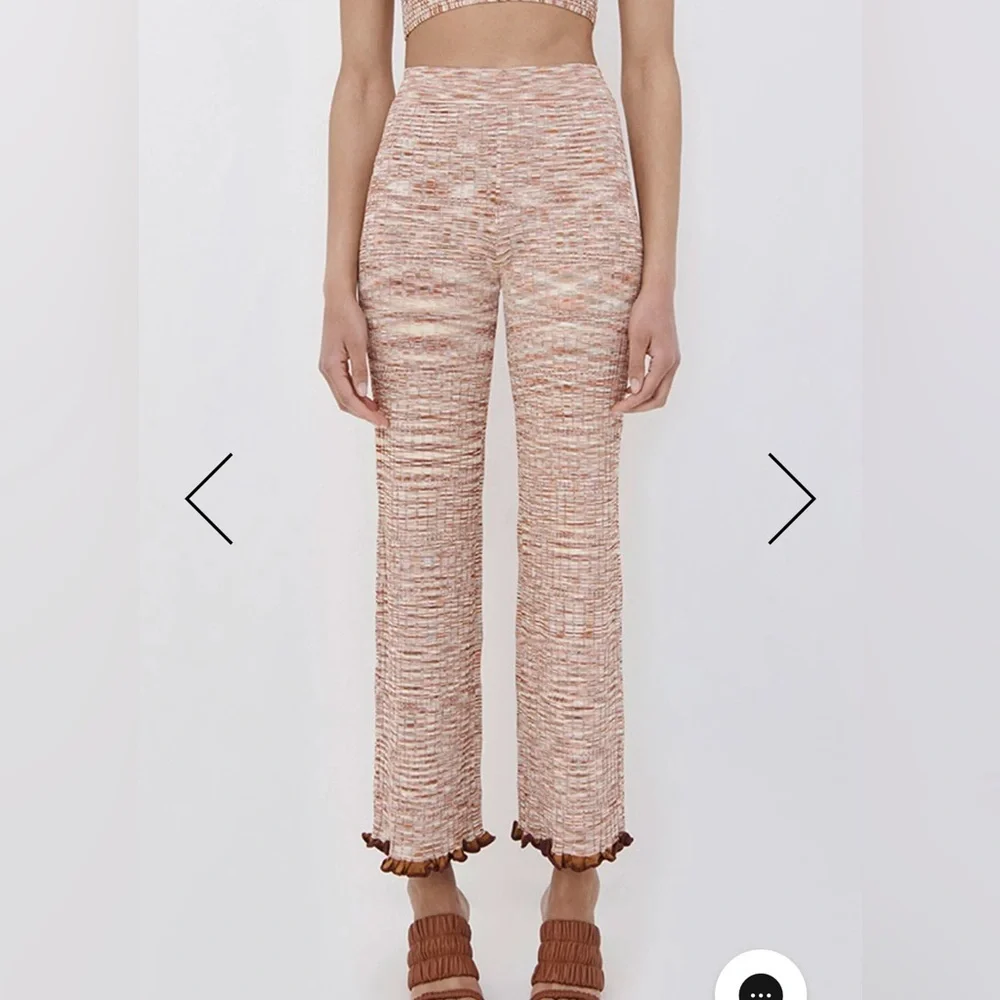 JONATHAN SIMKHAI - GRAYSON SPACE DYE KNIT PANTS- SIZE L- NEVER WORN